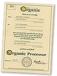 Certified Organic Certificate